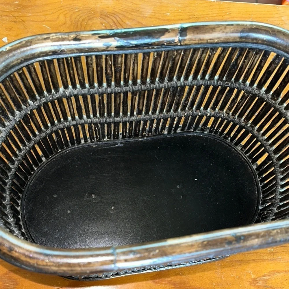 Farmhouse Rustic Brown Wicker Basket